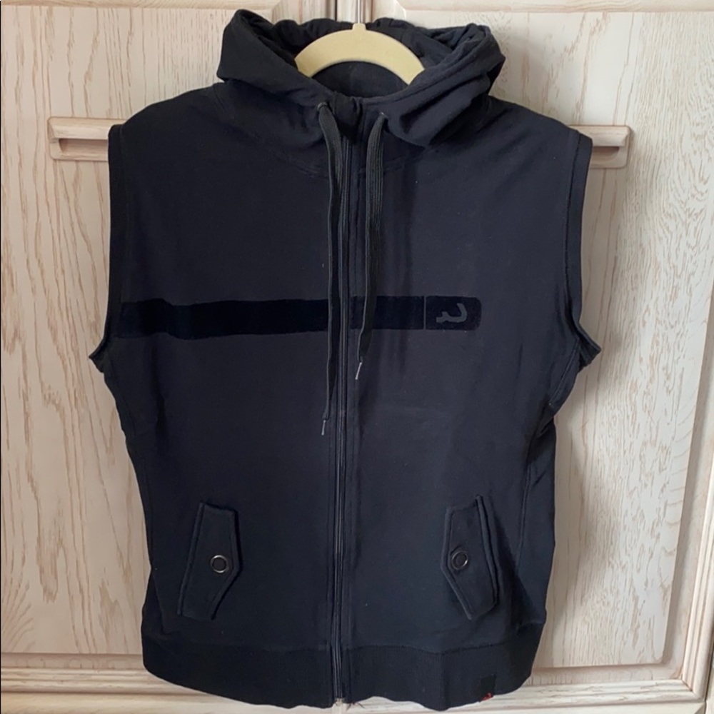 PÜSCH Zip-up Sleeveless Hooded Sweater